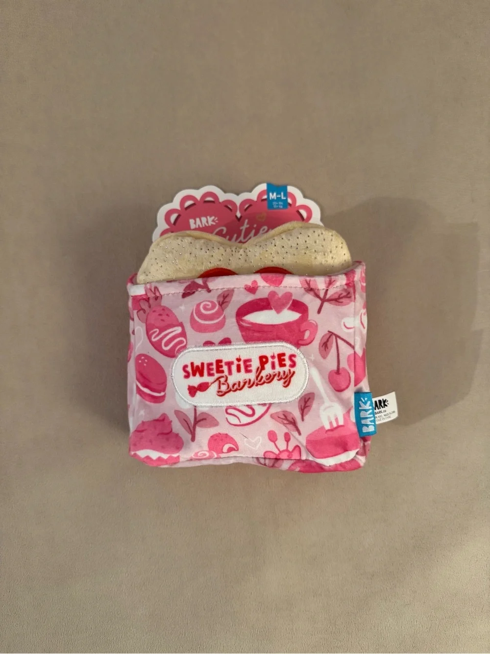 BARK Sweetie Pie’s Barkery Plush Dog Toy Bundle Cake/Roses/Cookie NWT